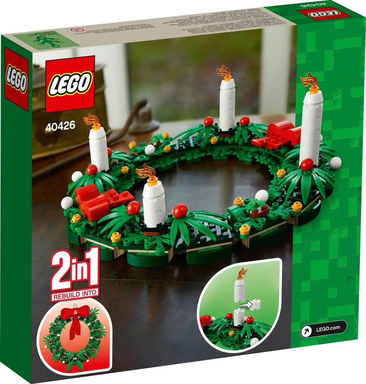 LEGO Seasonal 40426 Christmas Wreath 2-in-1 set, image 3