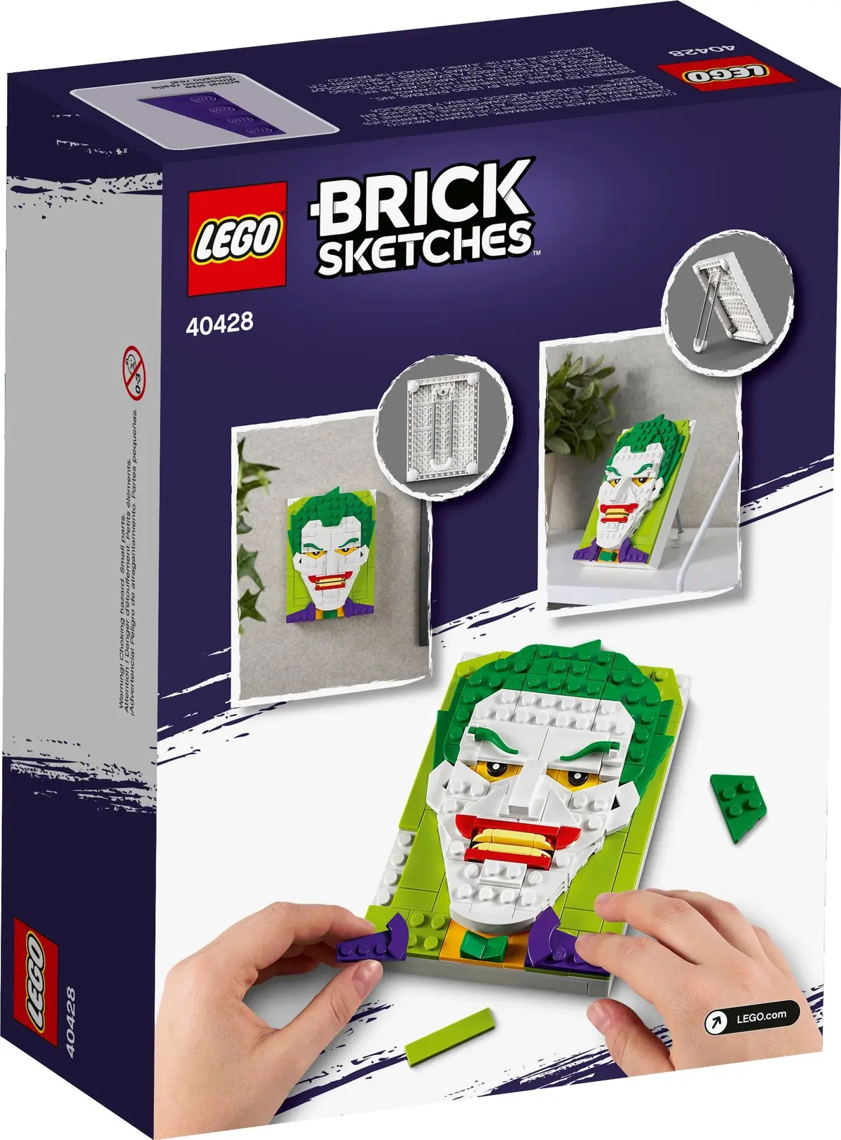 LEGO Brick Sketches 40428 The Joker set, image 5