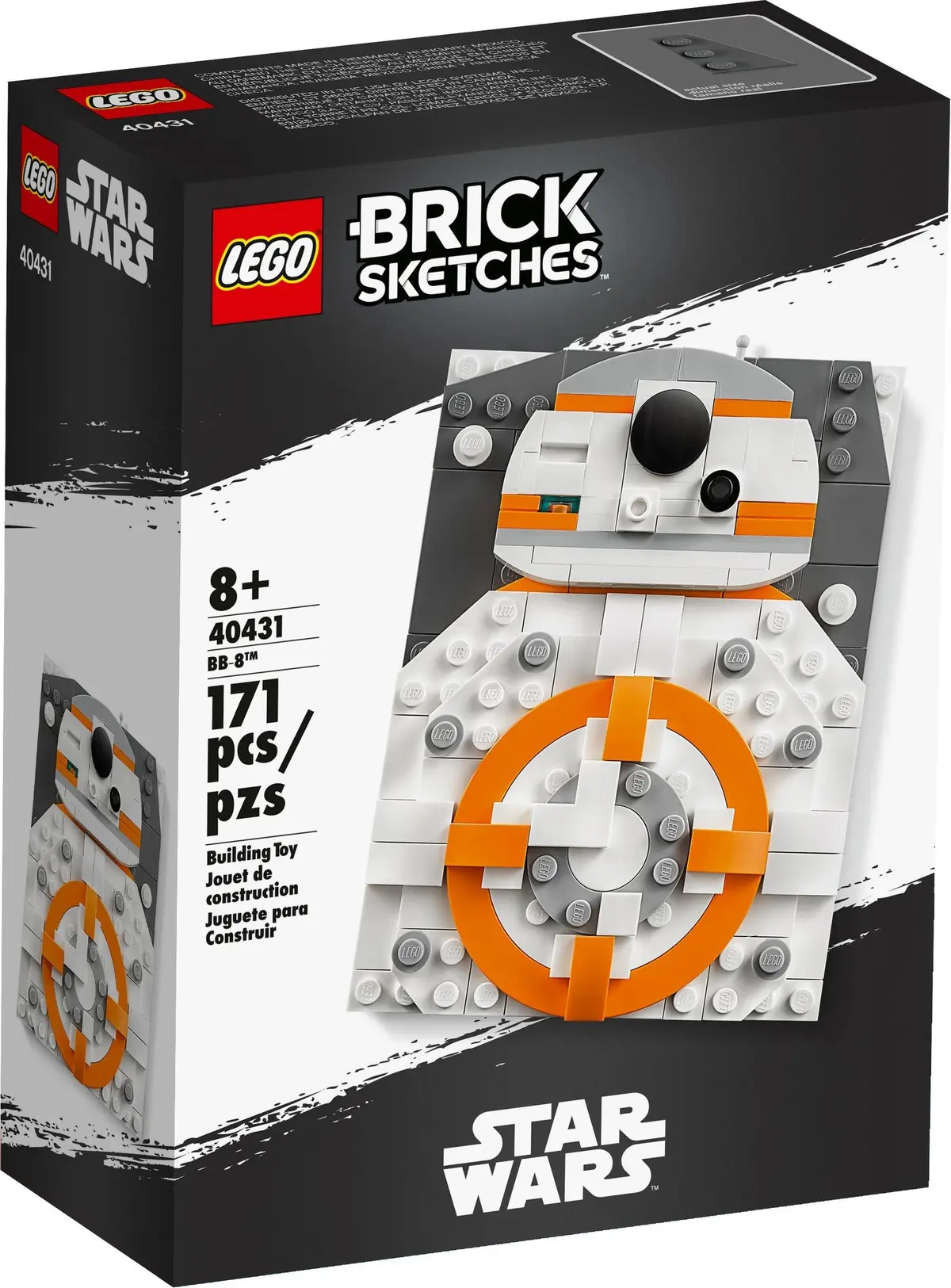 LEGO Brick Sketches 40431 BB-8 set, image 2