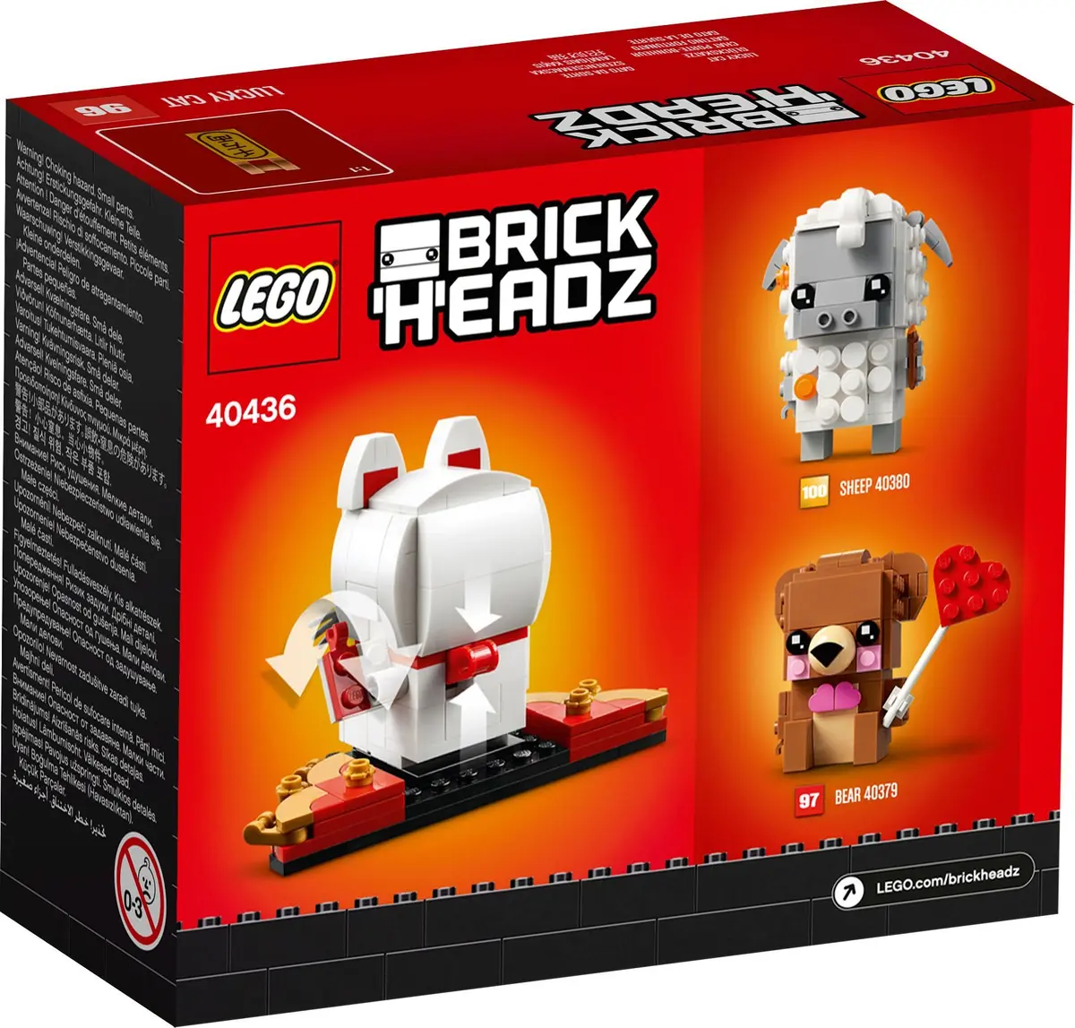 LEGO BrickHeadz 40436 Lucky Cat set, image 3