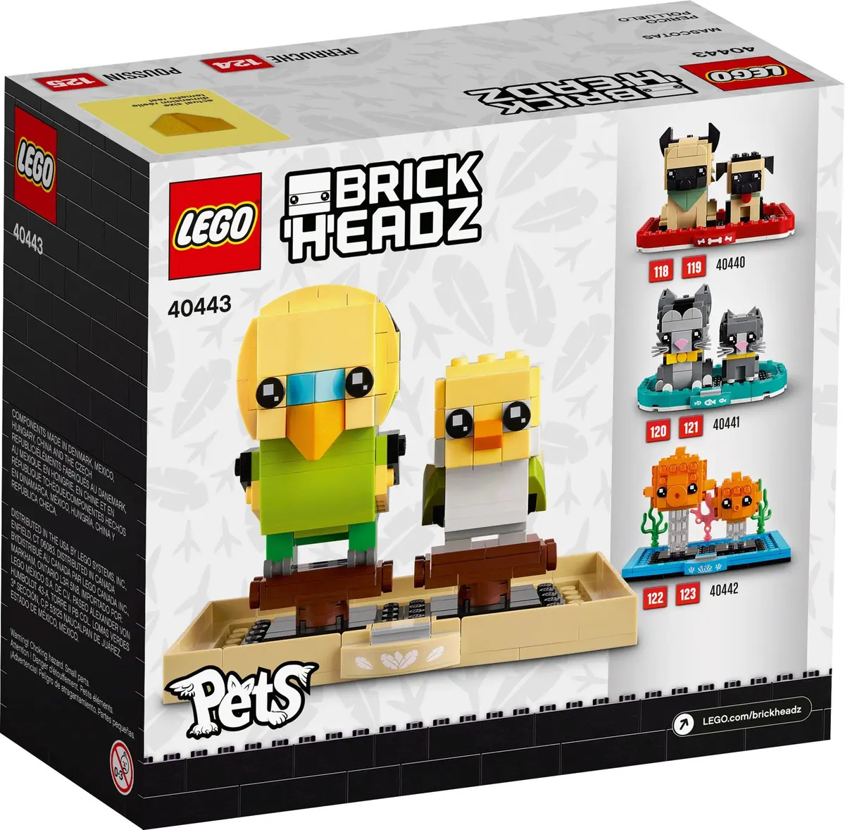 LEGO BrickHeadz 40443 Budgies set, image 3
