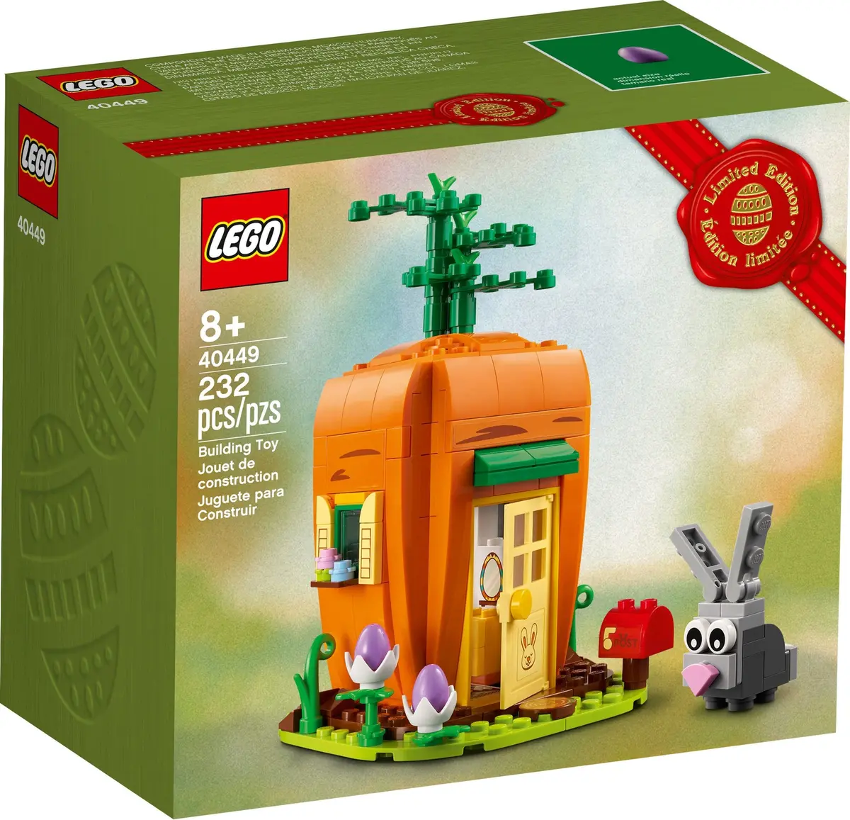 LEGO Seasonal 40449 Easter Bunny's Carrot House set, image 2