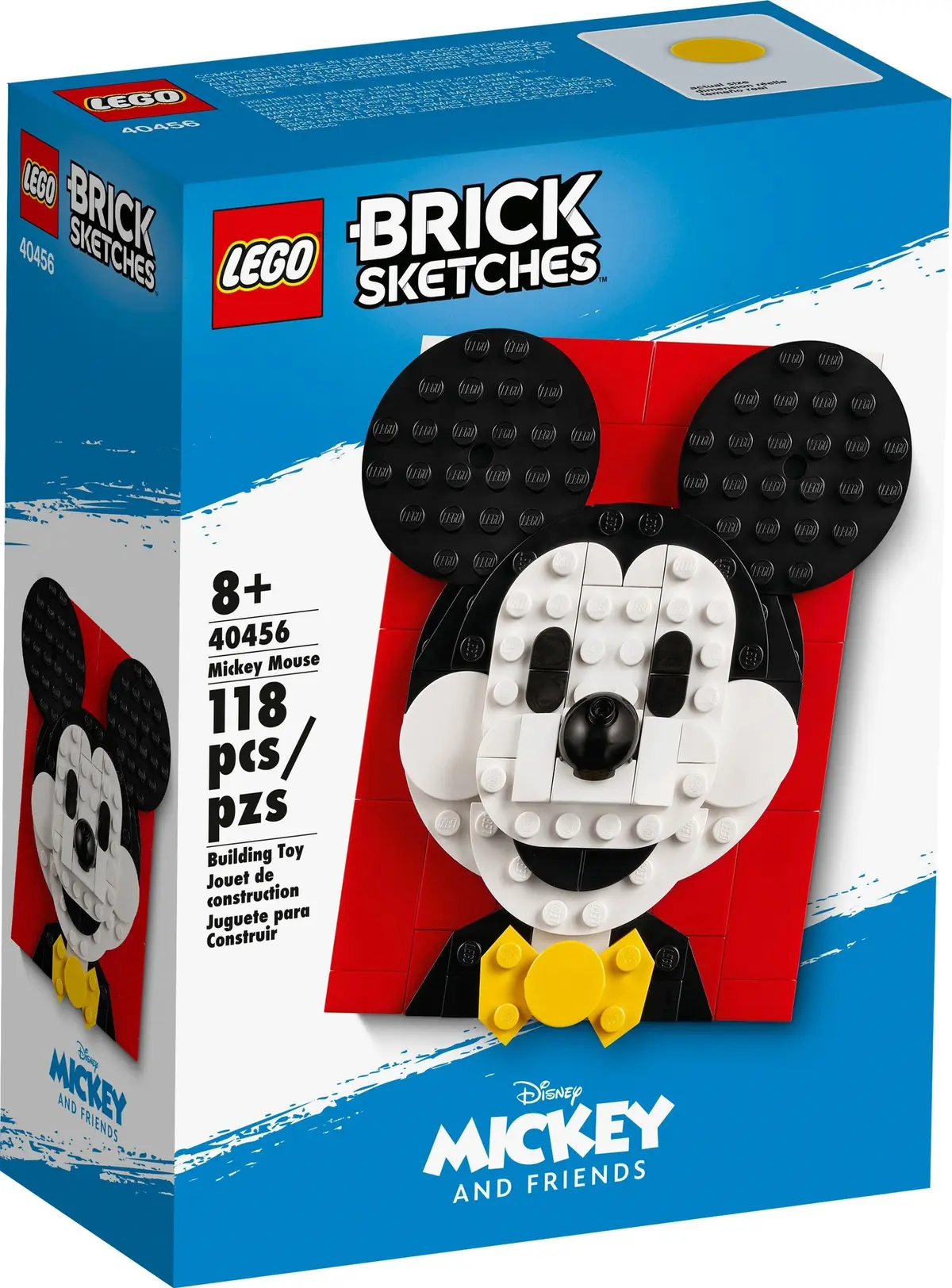 LEGO Brick Sketches 40456 Mickey Mouse set, image 2