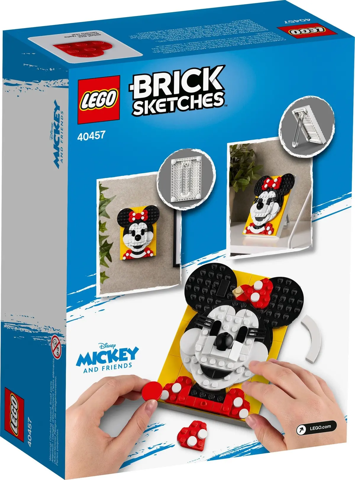 LEGO Brick Sketches 40457 Minnie Mouse set, image 3