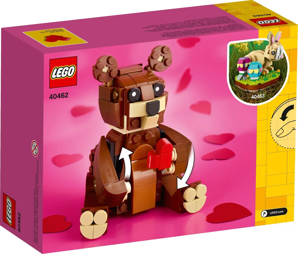 LEGO Seasonal 40462 Valentine's Brown Bear set, image 3