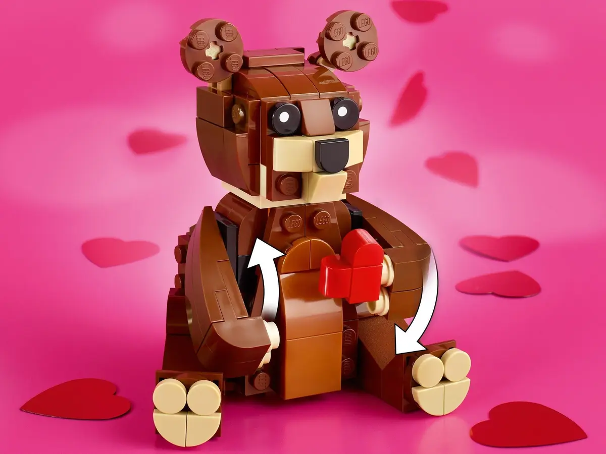 LEGO Seasonal 40462 Valentine's Brown Bear set, image 6