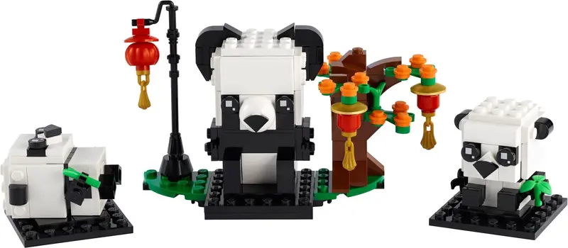 LEGO BrickHeadz 40466 Chinese New Year Pandas set