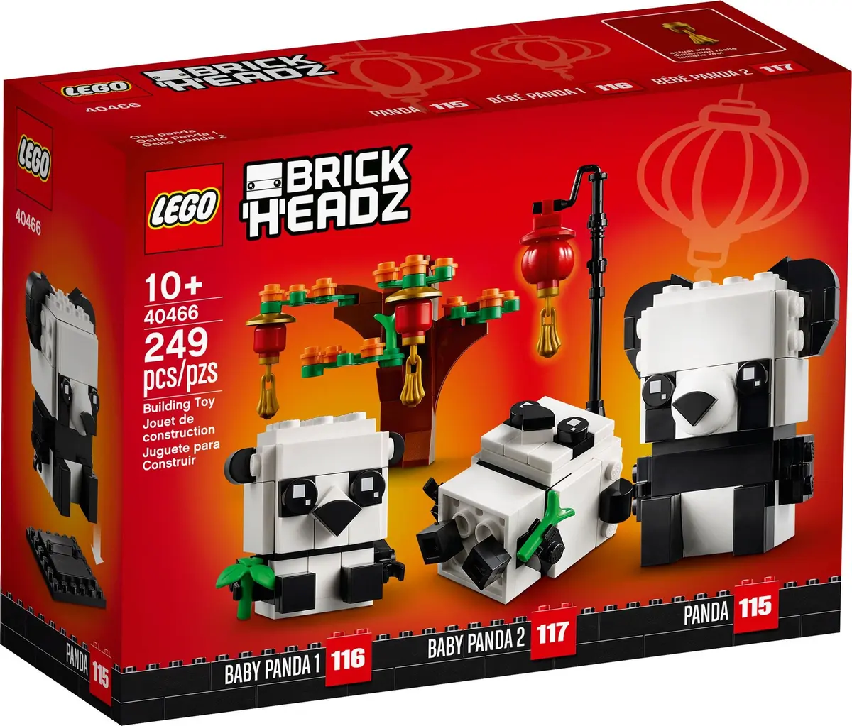 LEGO BrickHeadz 40466 Chinese New Year Pandas set, image 2