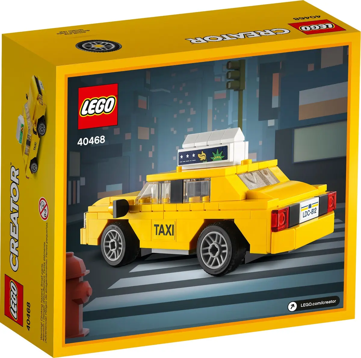 LEGO Creator 40468 Yellow Taxi set, image 3