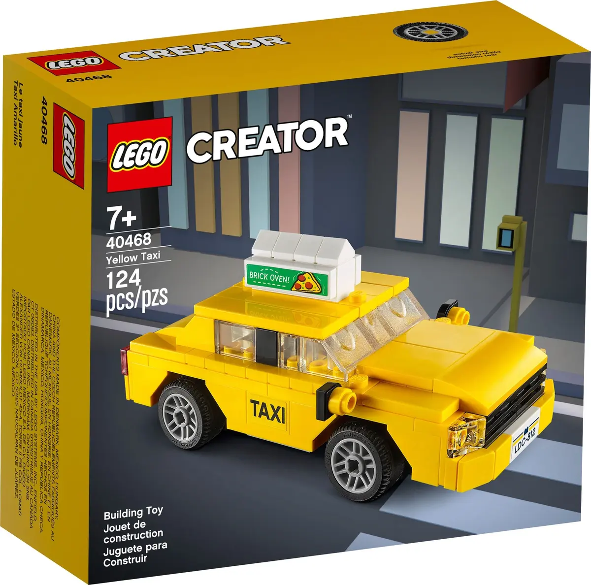 LEGO Creator 40468 Yellow Taxi set, image 2