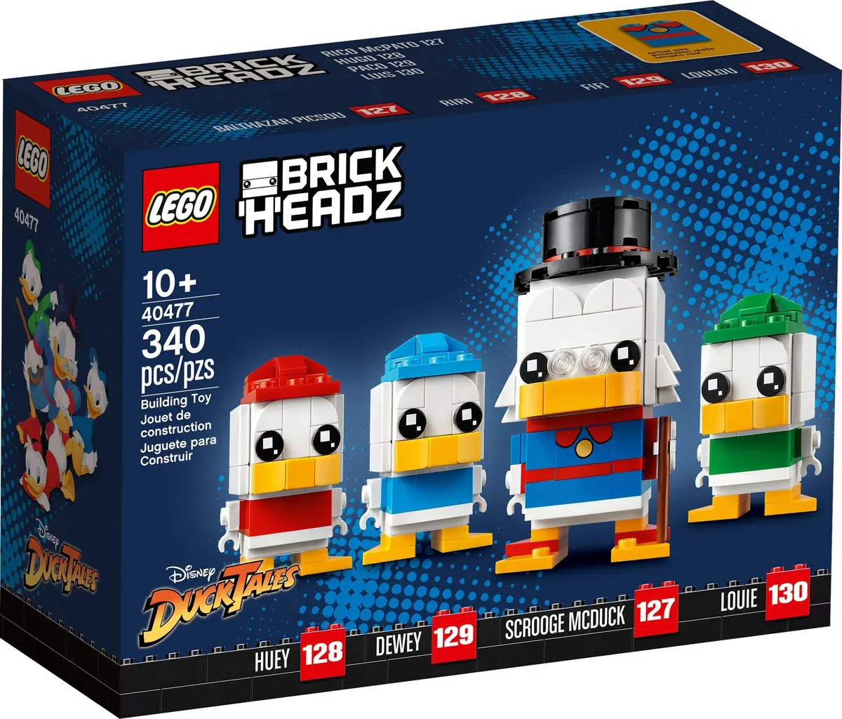 LEGO BrickHeadz 40477 Scrooge McDuck, Huey, Dewey & Louie set, image 2