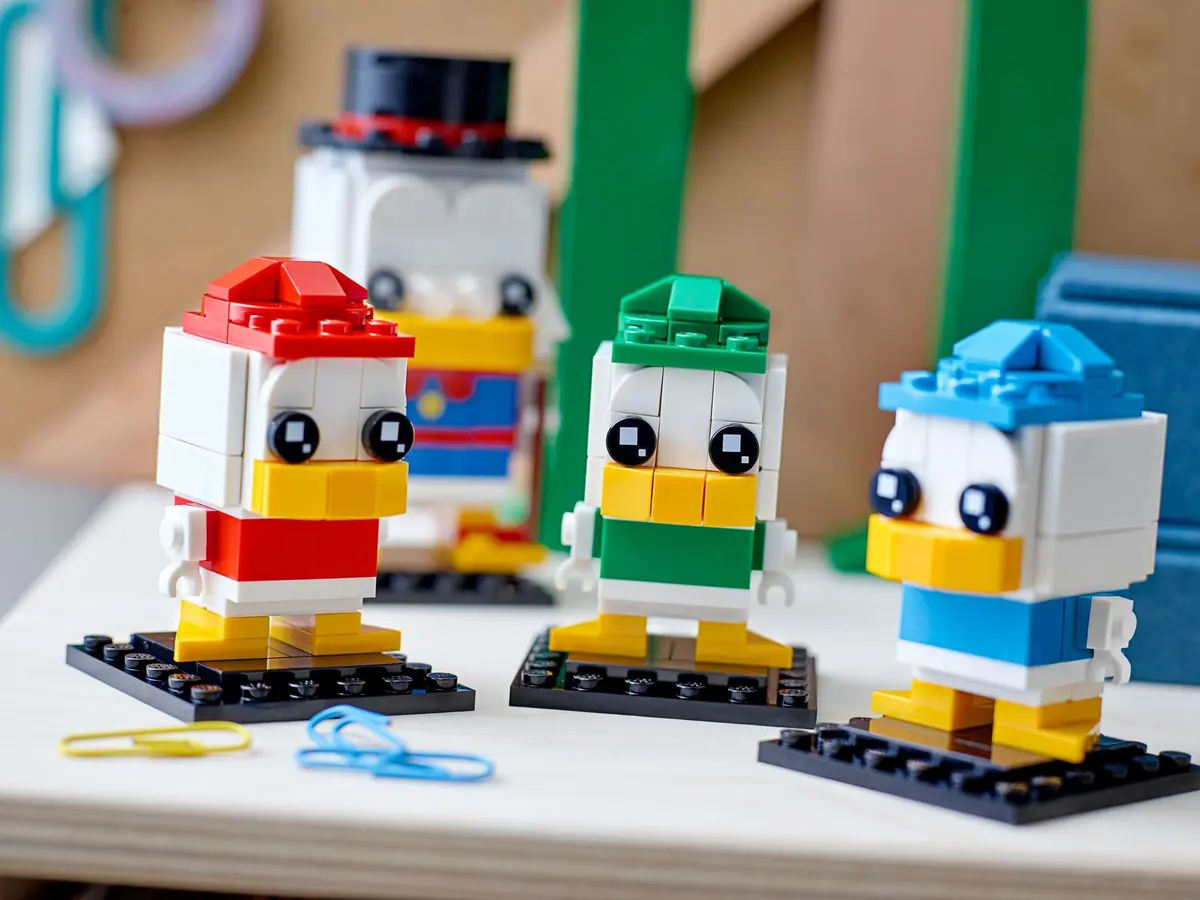 LEGO BrickHeadz 40477 Scrooge McDuck, Huey, Dewey & Louie set, image 6