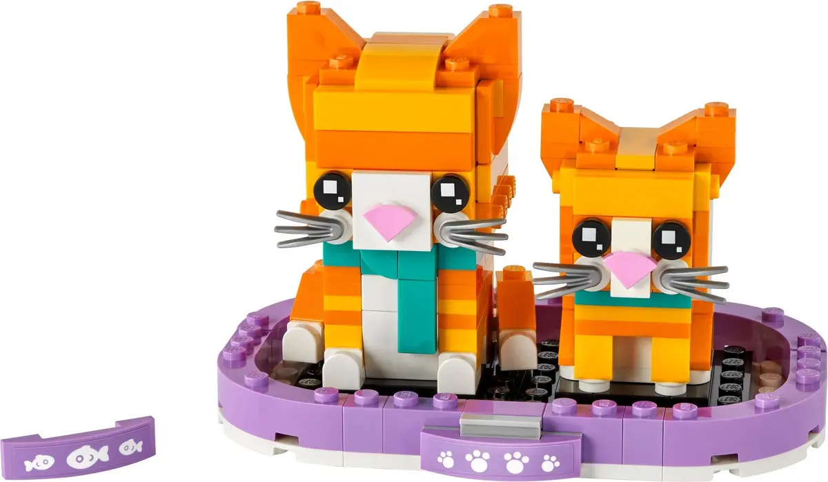 LEGO BrickHeadz 40480 Ginger Tabby set