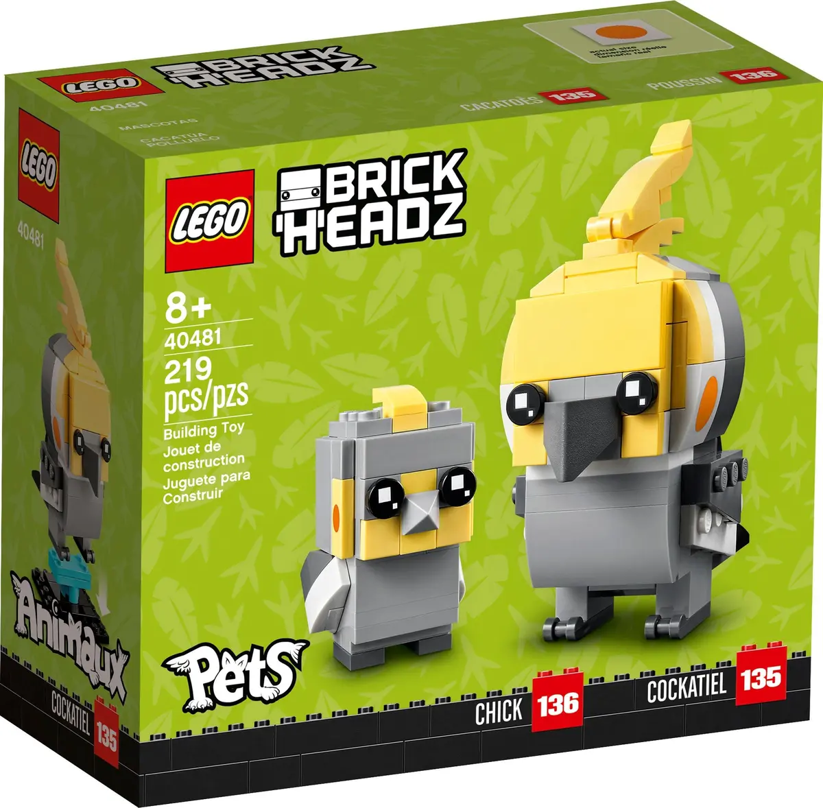 LEGO BrickHeadz 40481 Cockatiel set, image 2