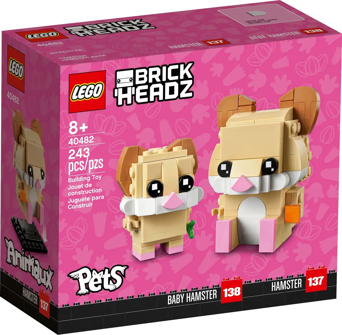 LEGO BrickHeadz 40482 Hamster set, image 2