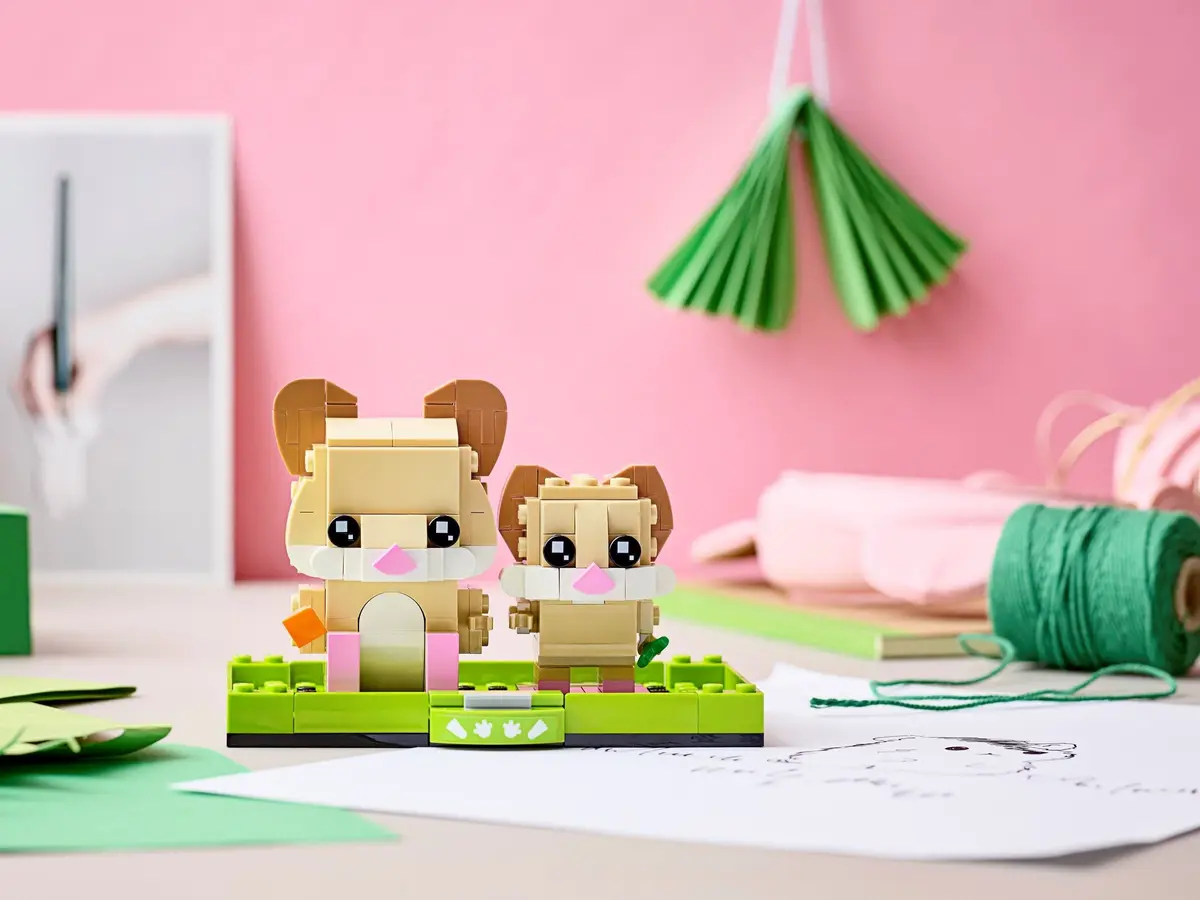 LEGO BrickHeadz 40482 Hamster set, image 4