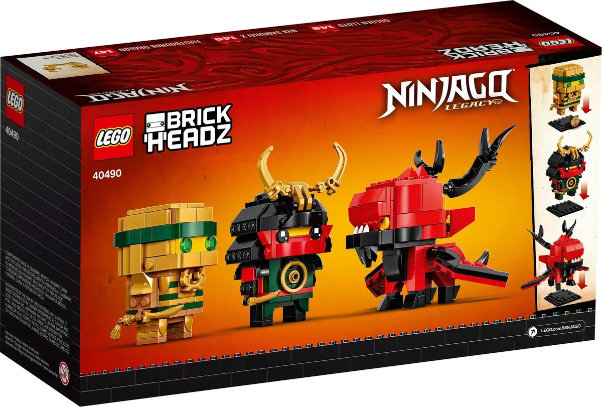 LEGO BrickHeadz 40490 NINJAGO 10 set, image 3