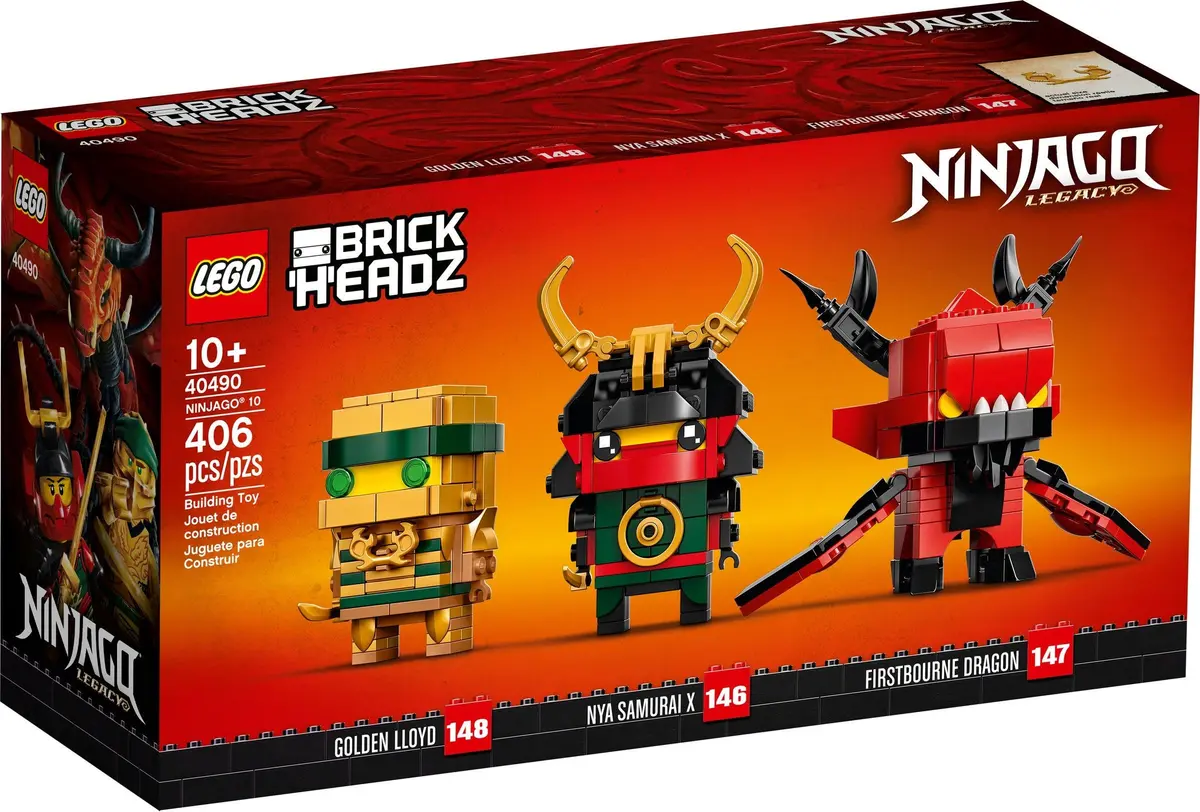 LEGO BrickHeadz 40490 NINJAGO 10 set, image 2