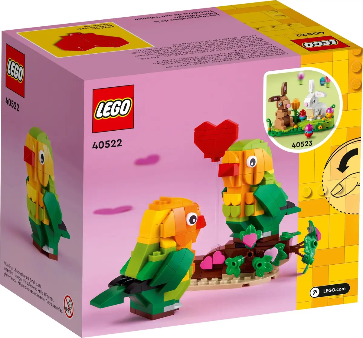 LEGO Seasonal 40522 Valentine Lovebirds set, image 3