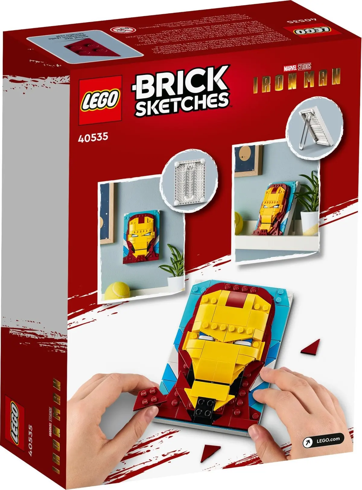 LEGO Brick Sketches 40535 Iron Man set, image 4
