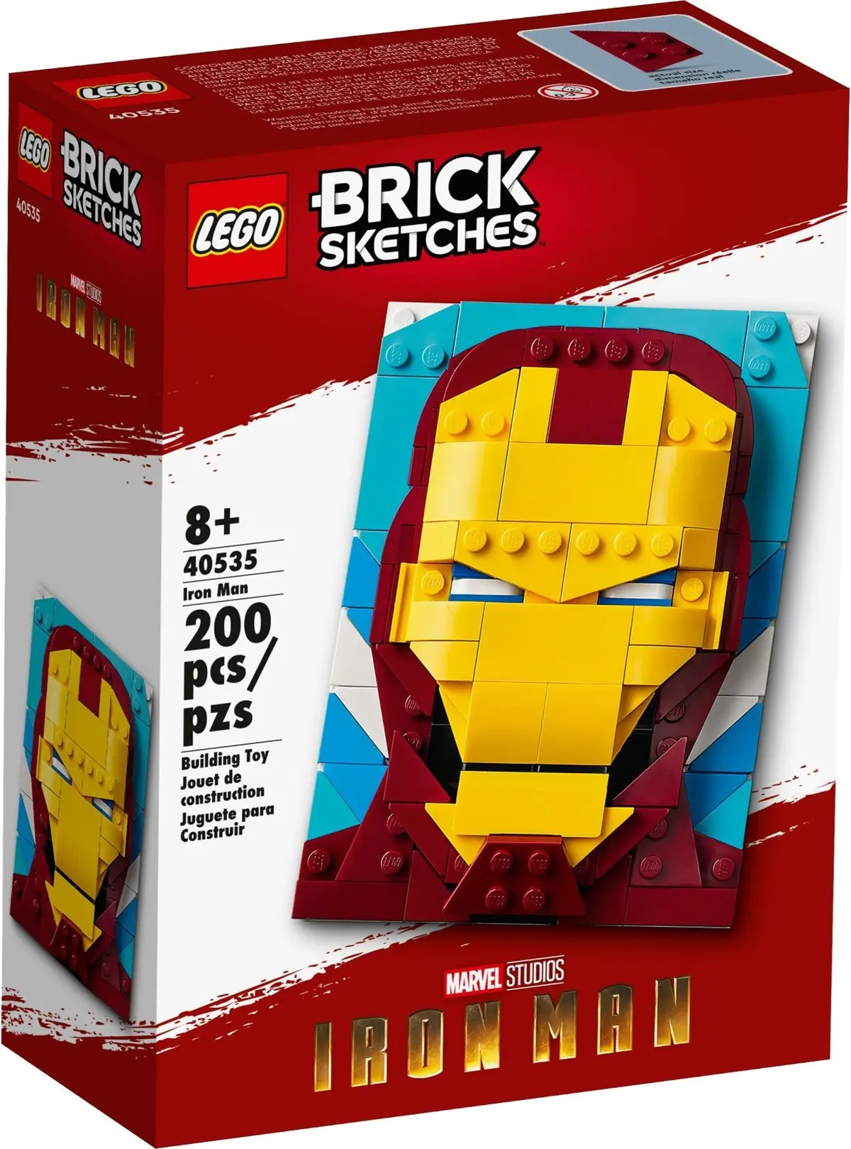 LEGO Brick Sketches 40535 Iron Man set, image 2
