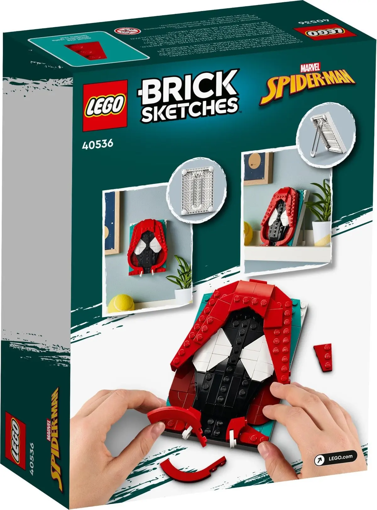 LEGO Brick Sketches 40536 Miles Morales set, image 4