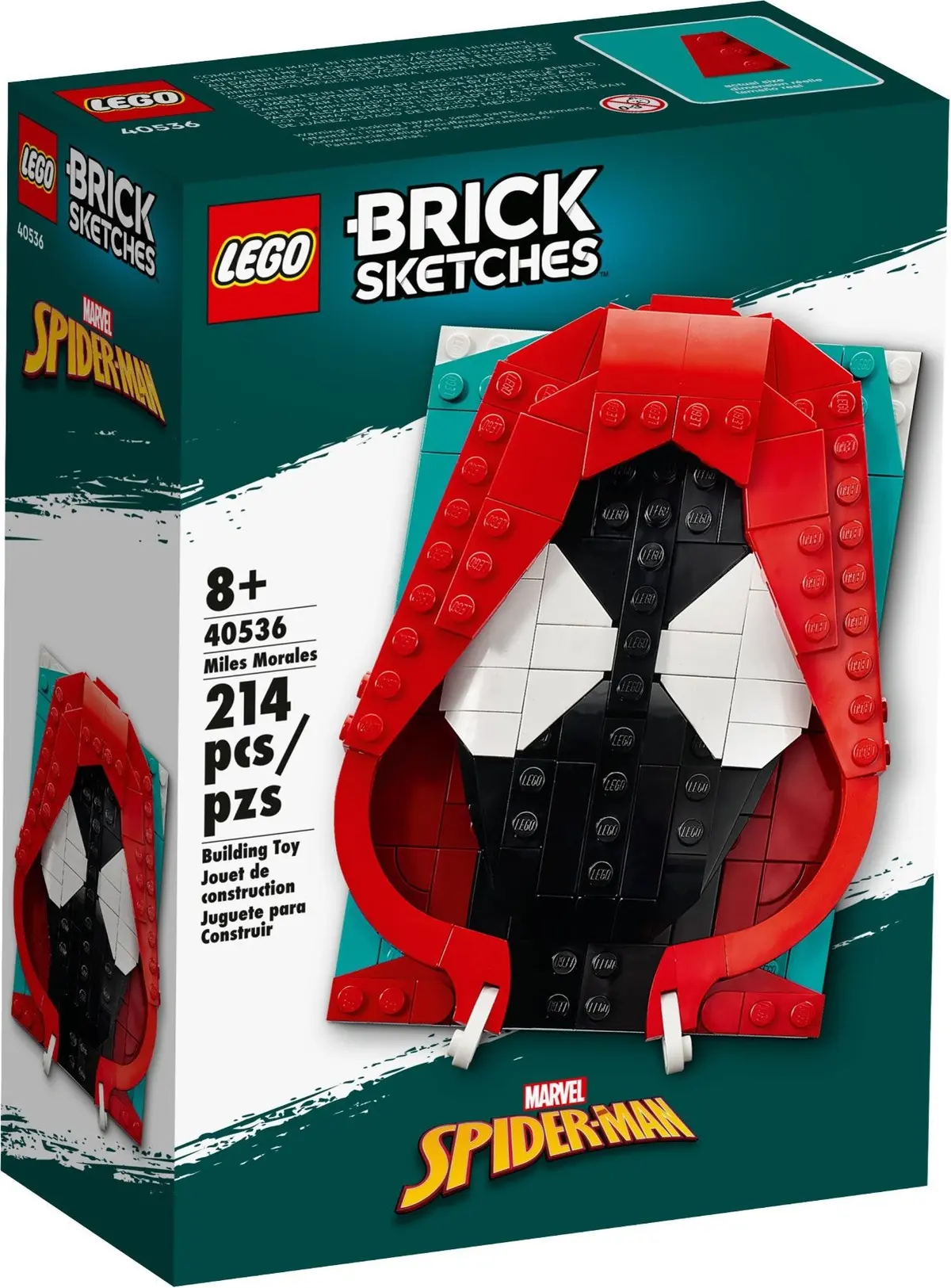 LEGO Brick Sketches 40536 Miles Morales set, image 2