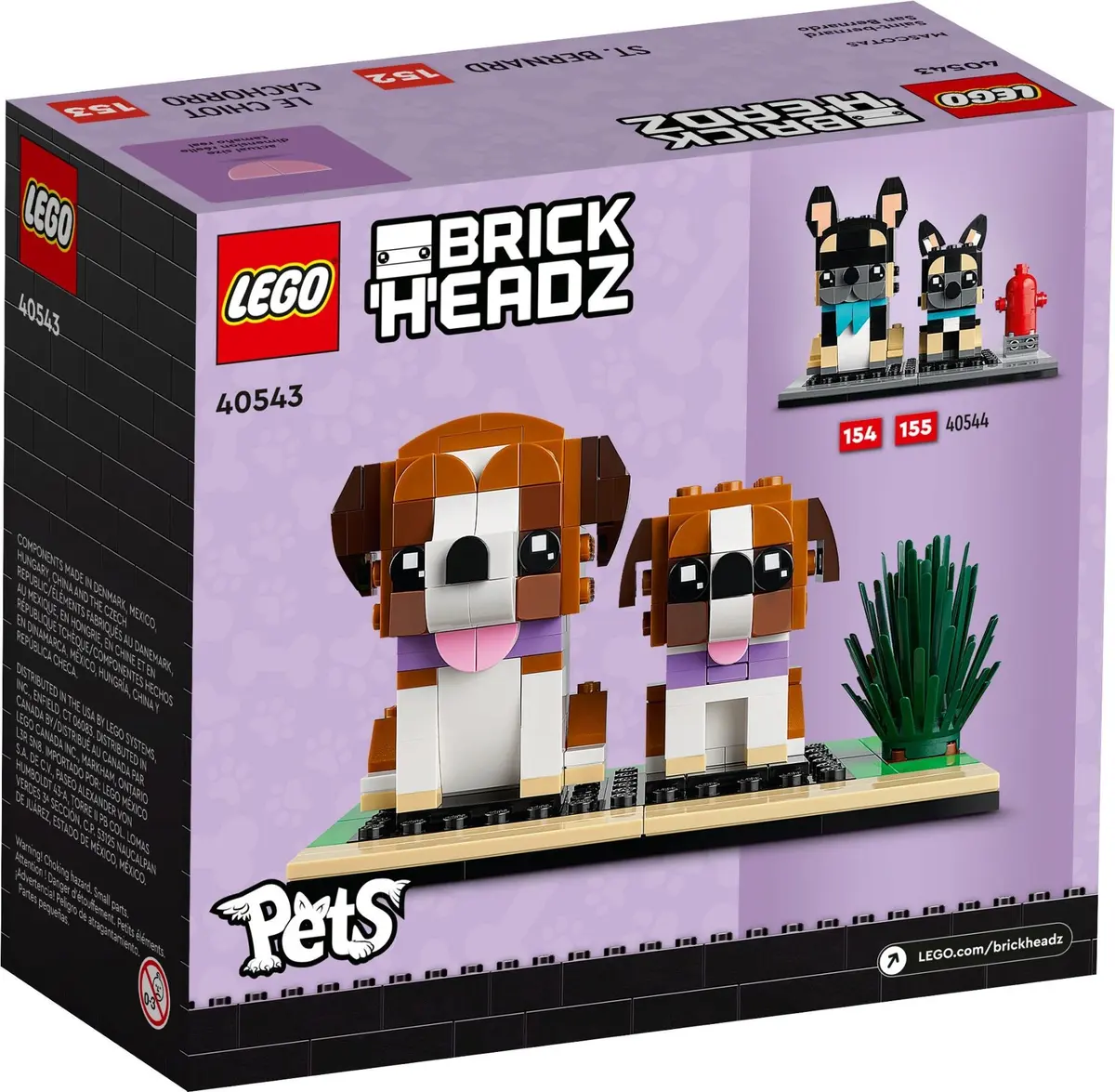 LEGO BrickHeadz 40543 St. Bernard set, image 3
