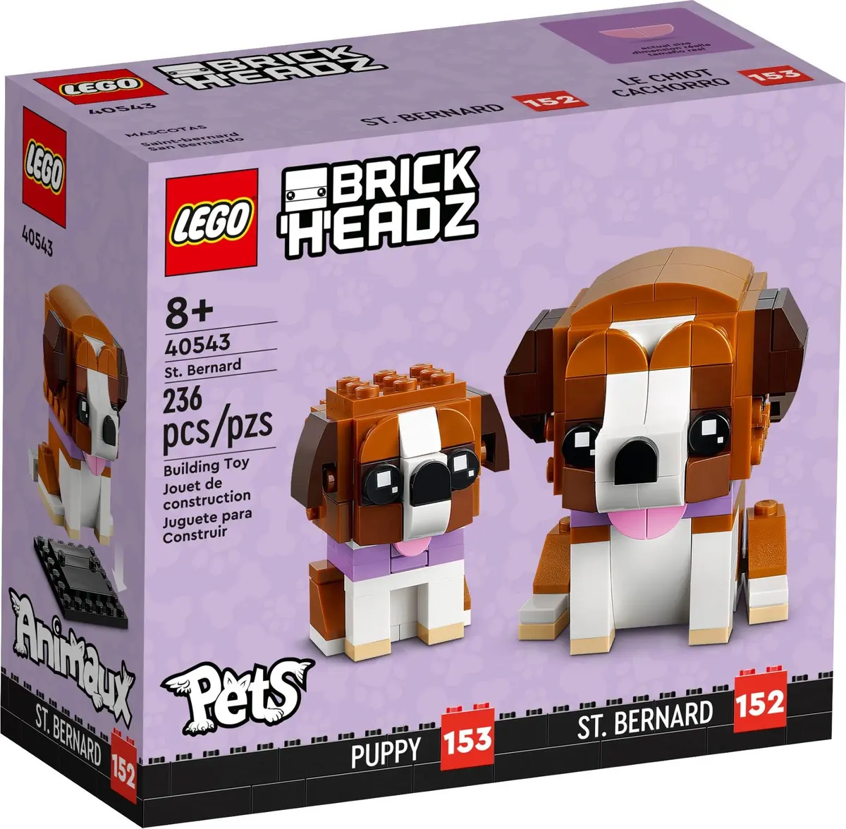 LEGO BrickHeadz 40543 St. Bernard set, image 2