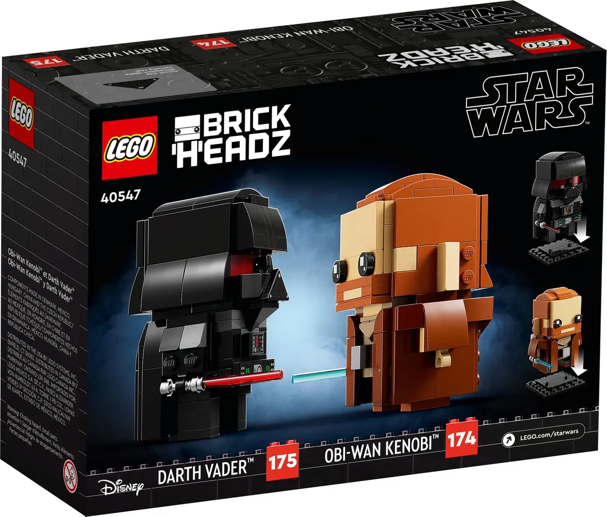 LEGO BrickHeadz 40547 Obi-Wan Kenobi & Darth Vader set, image 7