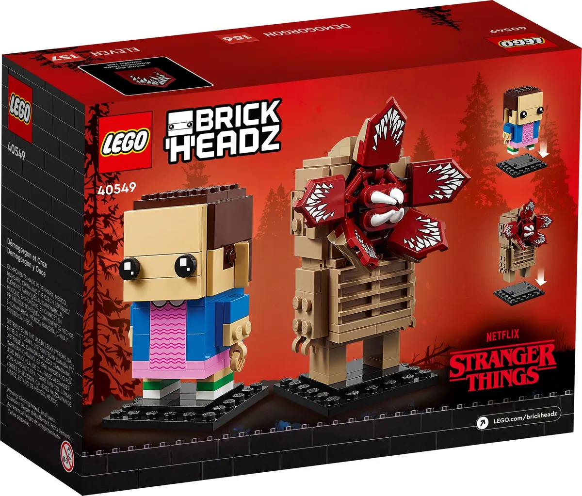 LEGO BrickHeadz 40549 Demogorgon & Eleven set, image 6