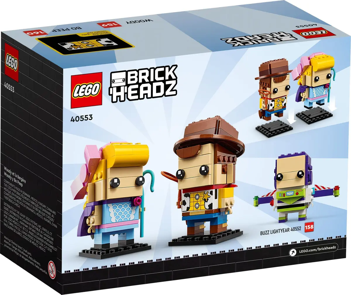 LEGO BrickHeadz 40553 Woody and Bo Peep set, image 6
