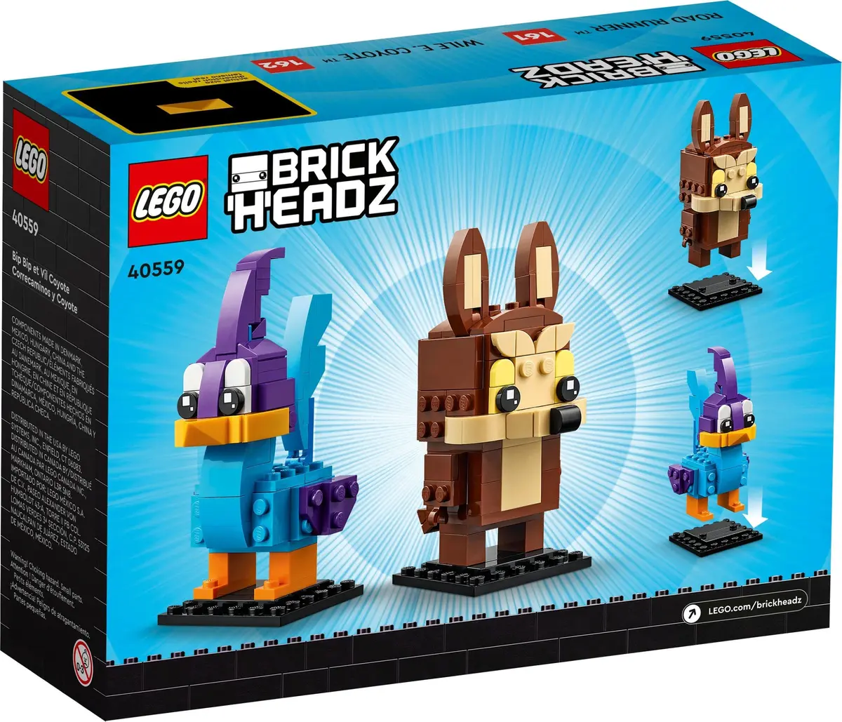 LEGO BrickHeadz 40559 Road Runner & Wile E. Coyote set, image 6