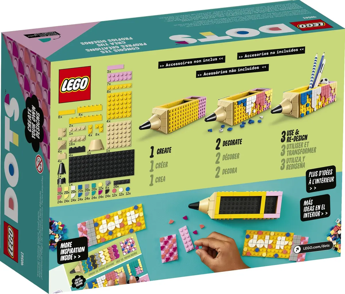 LEGO Dots 40561 Pencil Holder set, image 3