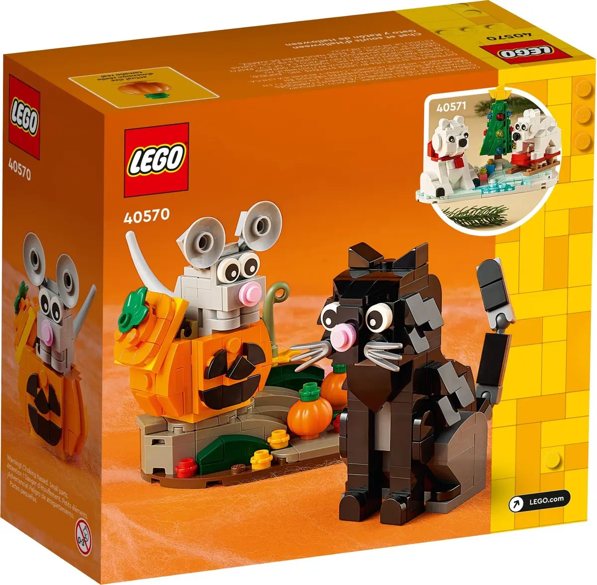 LEGO Seasonal 40570 Halloween Cat and Mouse set, image 3