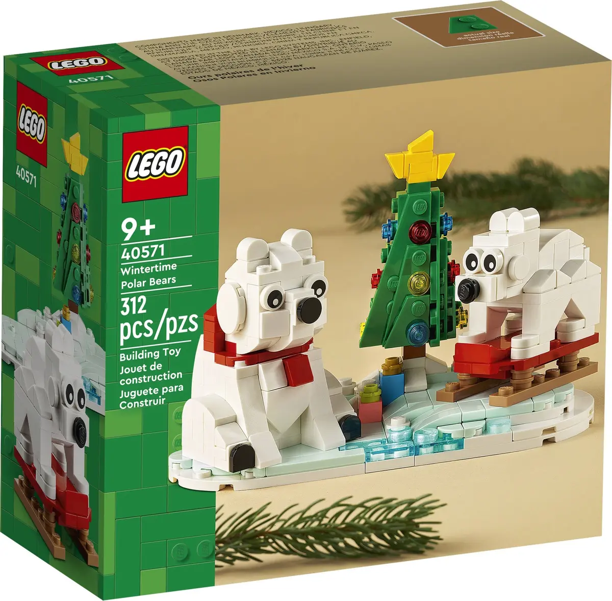 LEGO Seasonal 40571 Wintertime Polar Bears set, image 2