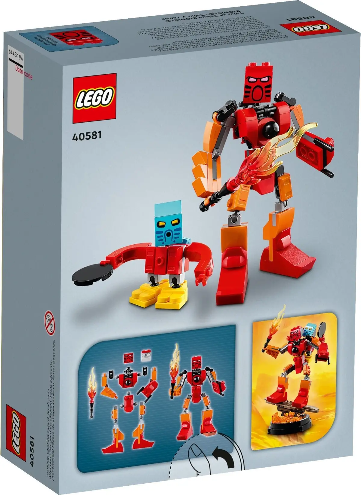 LEGO Icons 40581 BIONICLE Tahu and Takua set, image 3