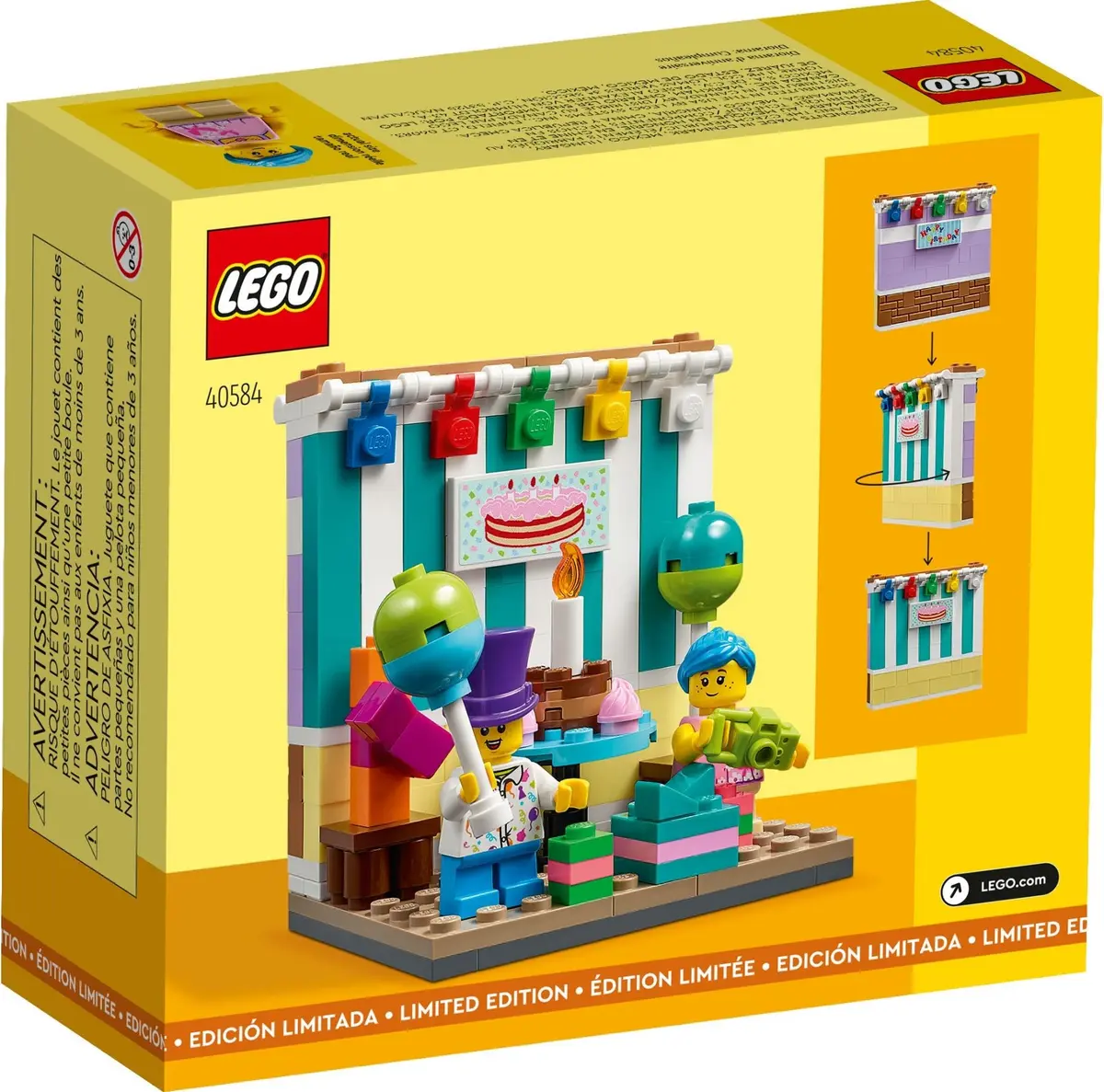 LEGO Seasonal 40584 Birthday Diorama set, image 3