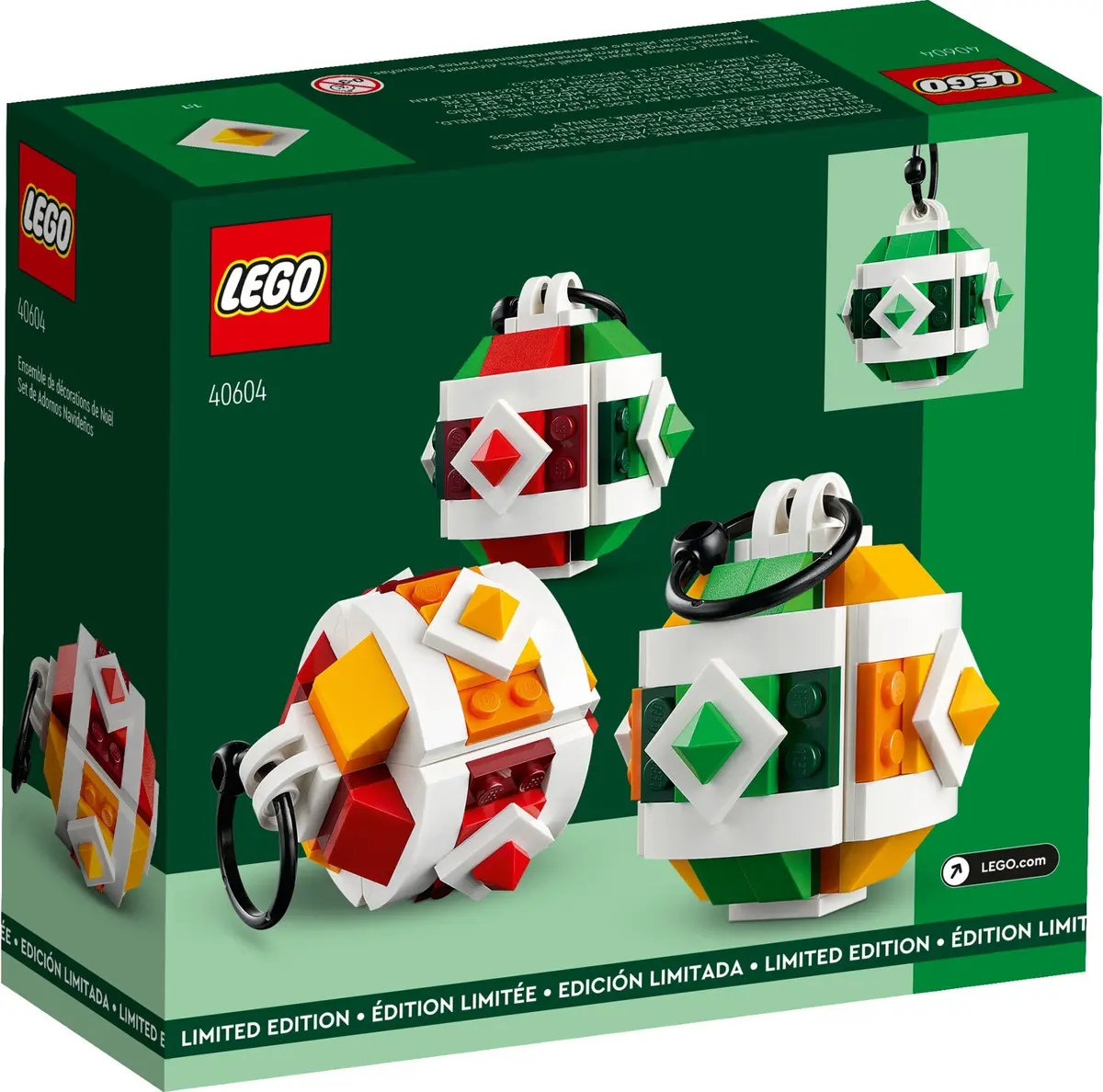 LEGO Seasonal 40604 Christmas Decor Set set, image 3