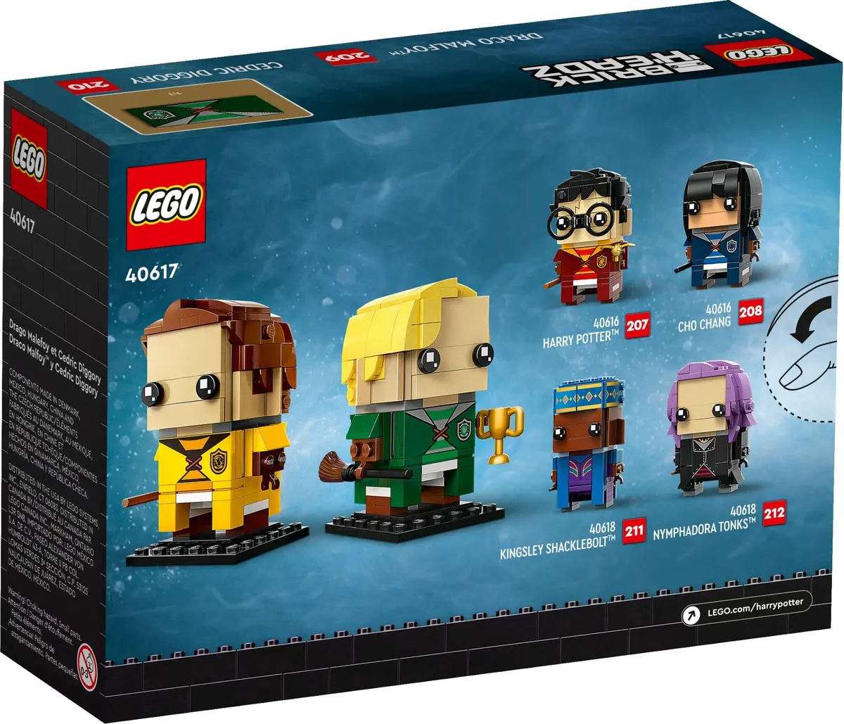 LEGO BrickHeadz 40617 Draco Malfoy & Cedric Diggory set, image 4