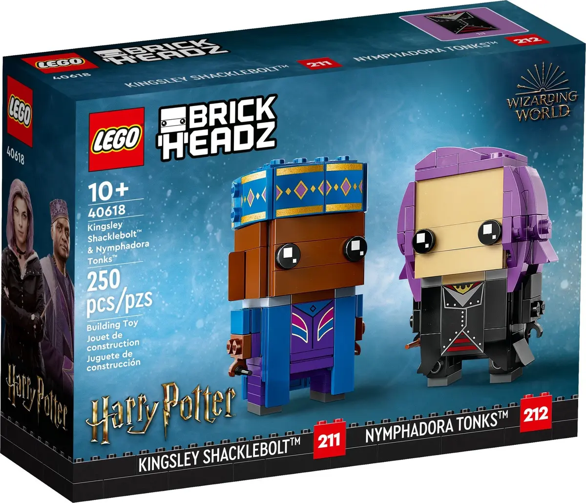 LEGO BrickHeadz 40618 Kingsley Shacklebolt & Nymphadora Tonks set, image 2