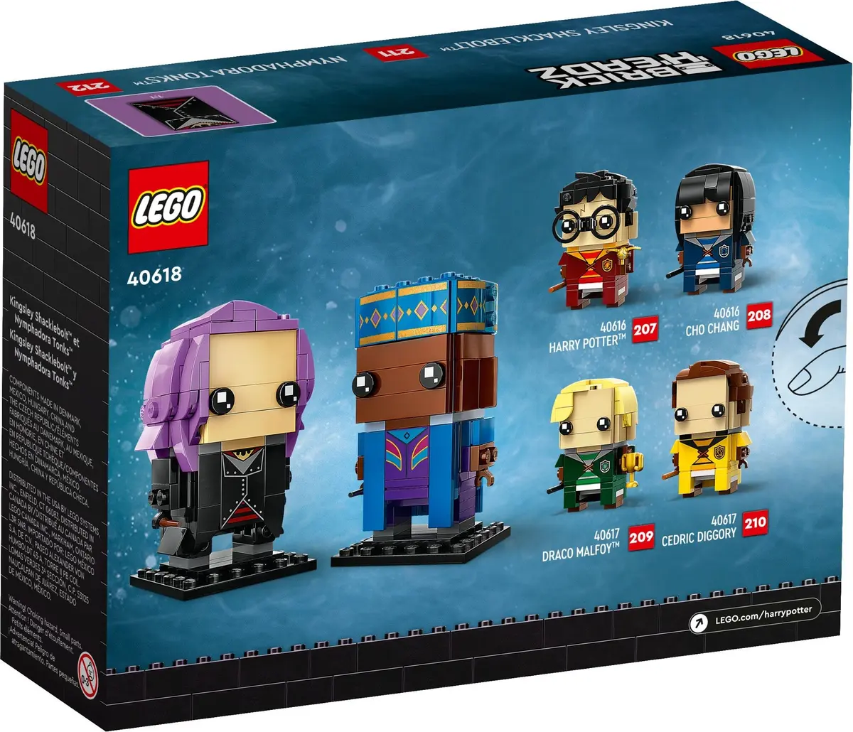 LEGO BrickHeadz 40618 Kingsley Shacklebolt & Nymphadora Tonks set, image 4