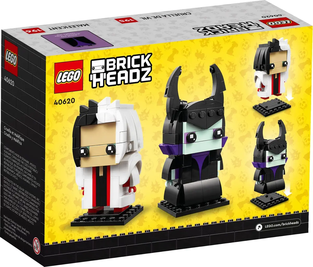 LEGO BrickHeadz 40620 Cruella & Maleficent set, image 6