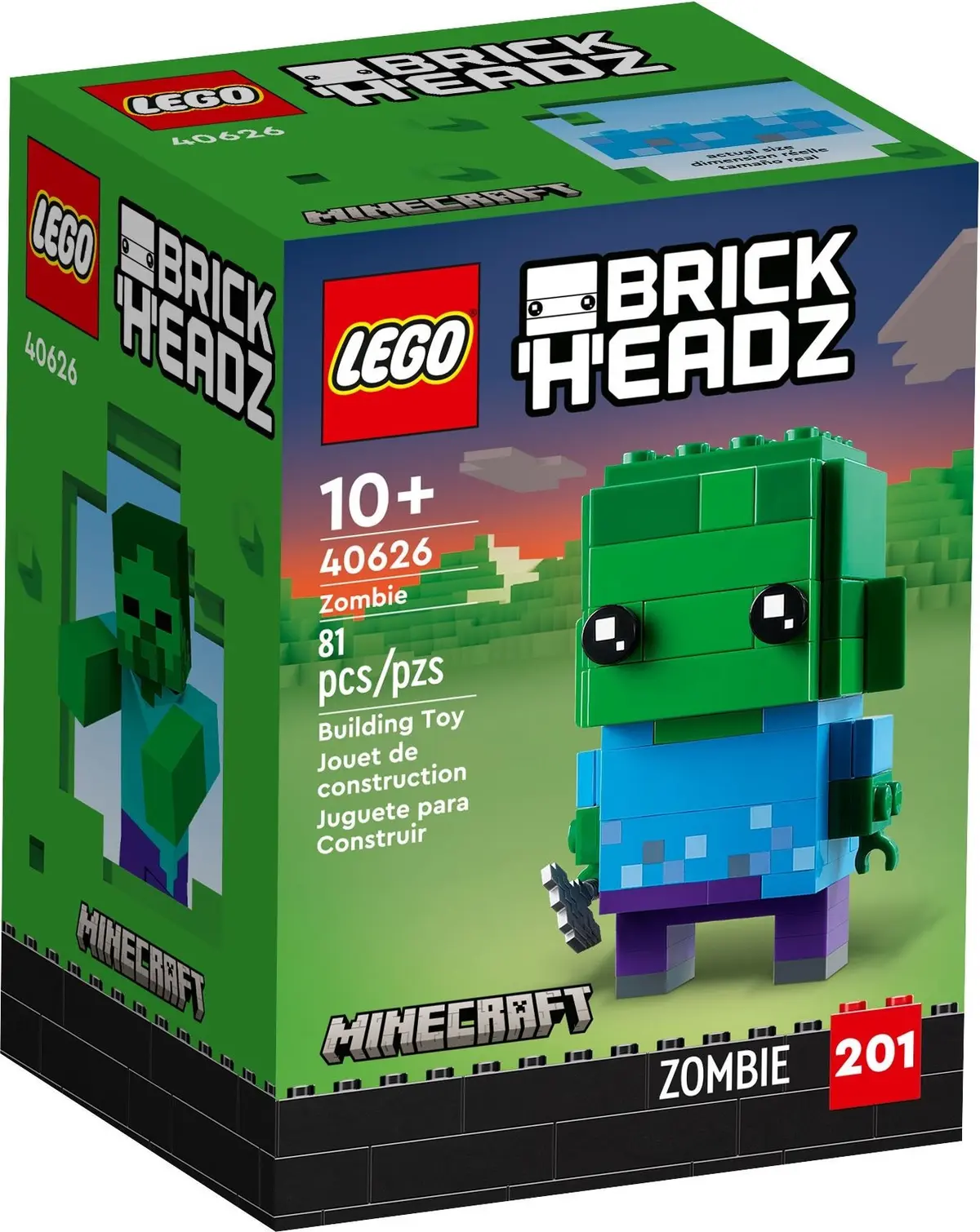 LEGO BrickHeadz 40626 Zombie set, image 2