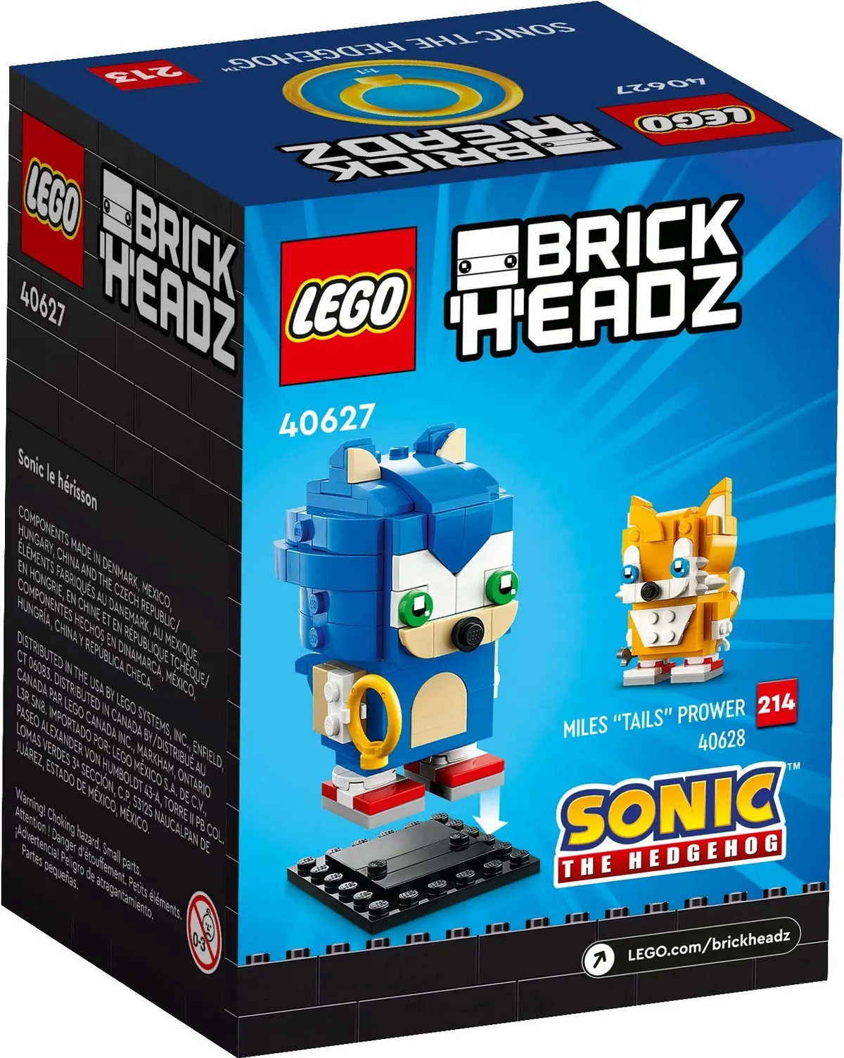 LEGO BrickHeadz 40627 Sonic the Hedgehog set, image 3