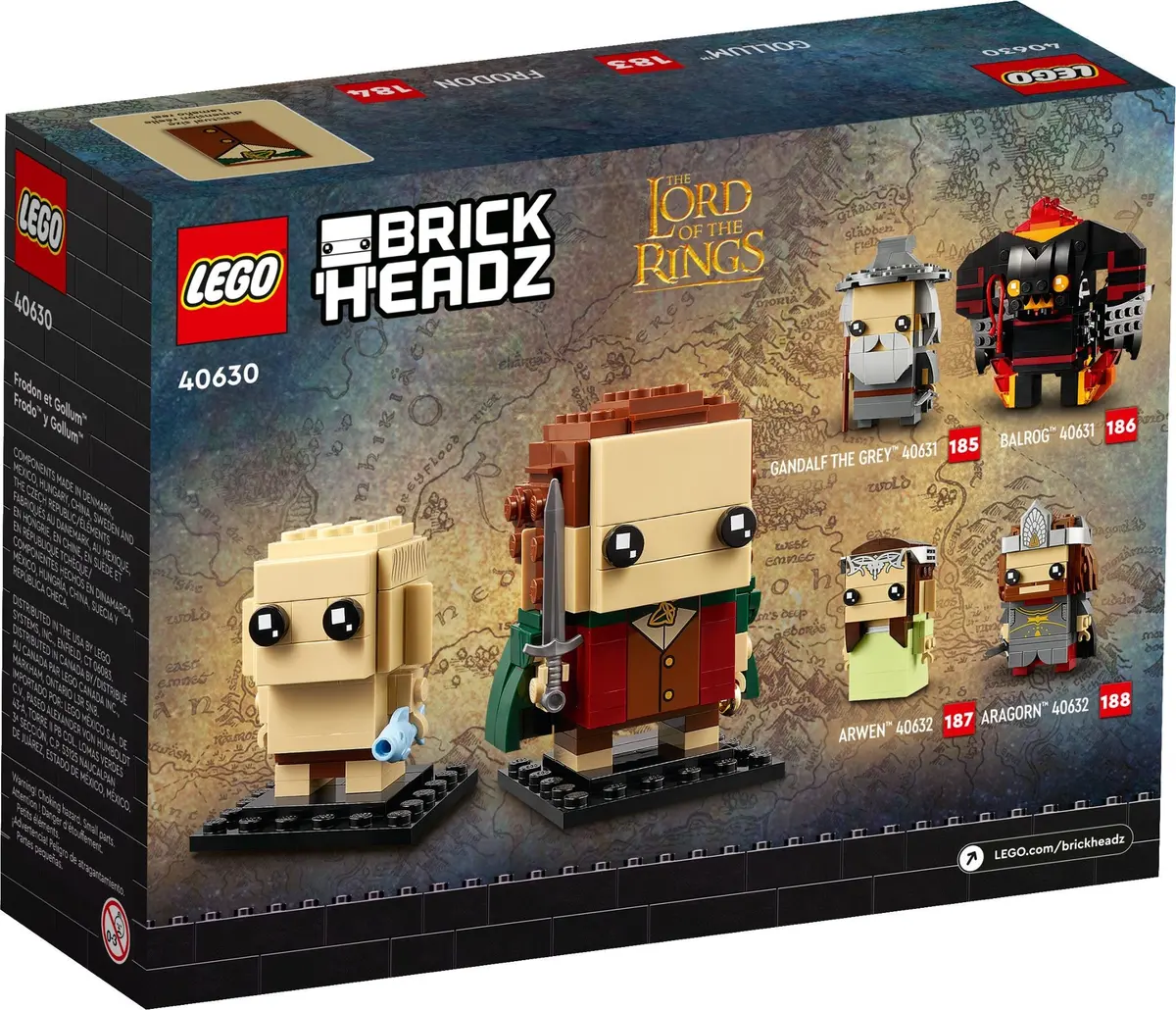 LEGO BrickHeadz 40630 Frodo & Gollum set, image 4