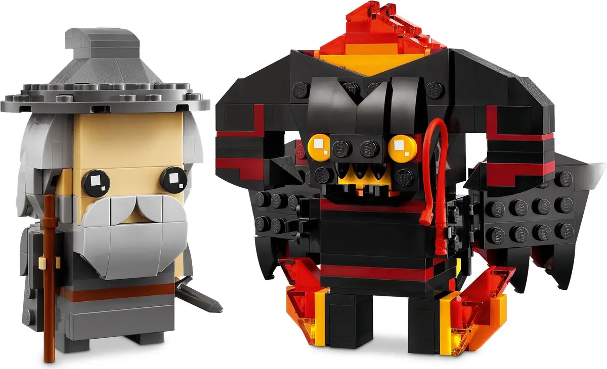 LEGO BrickHeadz 40631 Gandalf the Grey & Balrog set, image 3