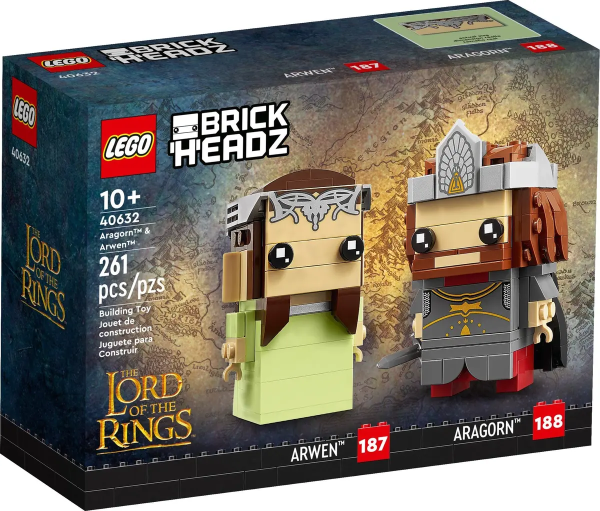 LEGO BrickHeadz 40632 Aragorn & Arwen set, image 2