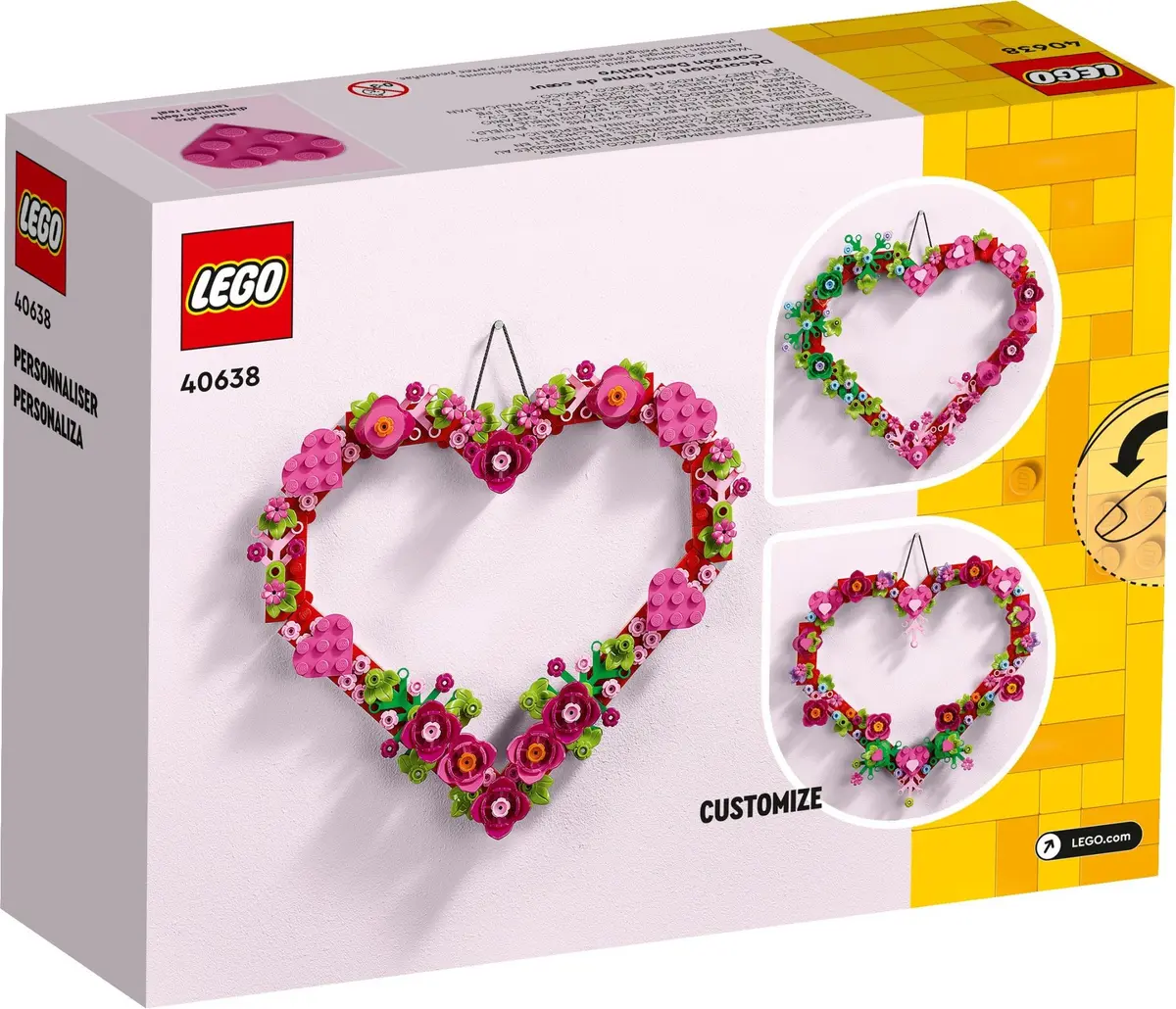 LEGO Seasonal 40638 Heart Ornament set, image 3