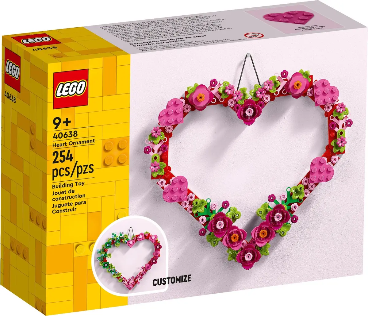 LEGO Seasonal 40638 Heart Ornament set, image 2